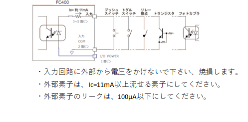 FC400-入力端子